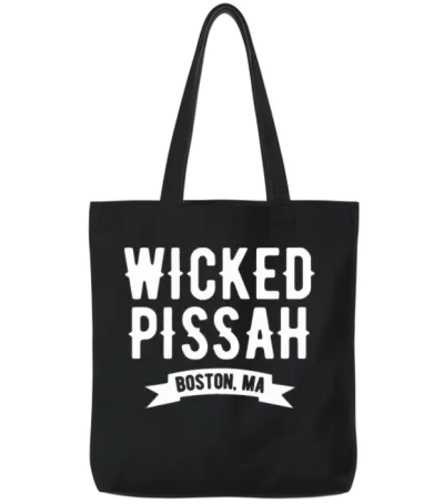 Wicked Pissah Tote Bags - Black