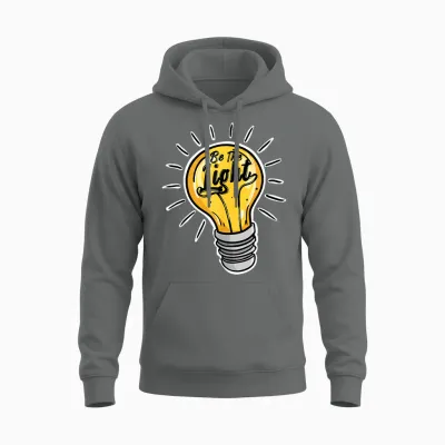 L'ampoule étant La Lumière Unisex Hoodie - Graphite Heather