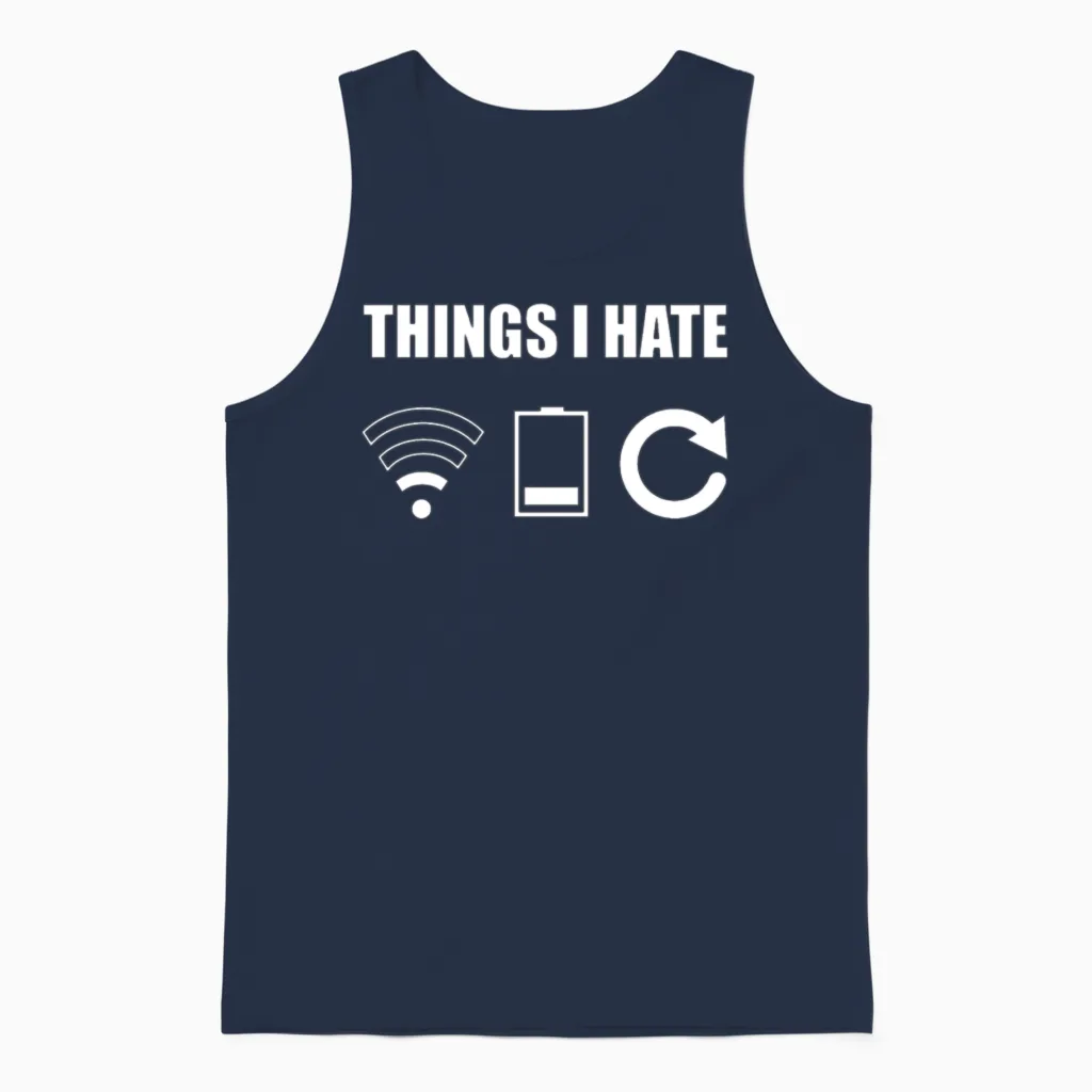 Programmer Gamer Teenage Gift Unisex Tank Top in Navy