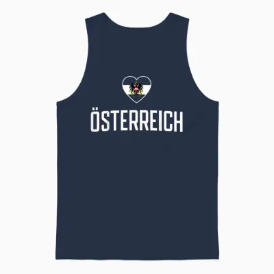 österreich Flagge Adler Für Fan Unisex Tank Top - Navy