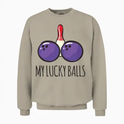 Funny Bowling Unisex Sweatshirt - Sand