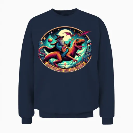 King Gizzard and the Lizard Wizard Unisex Sweatshirt in Navy