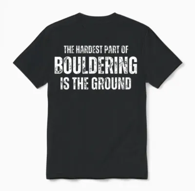 Bouldering Boulderer Boulder Unisex T-Shirt - Black