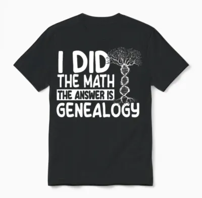 Funny Genealogy Gift Unisex T-Shirt - Black