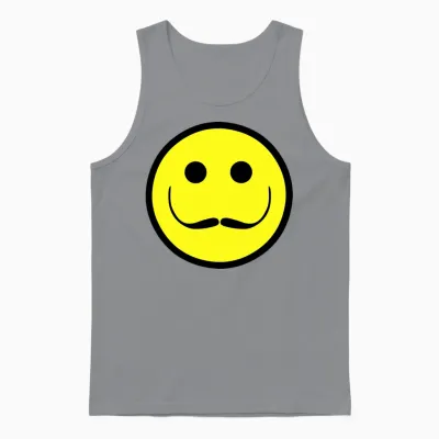 Salvador Dali Smiley Face Unisex Tank Top - Sport Grey