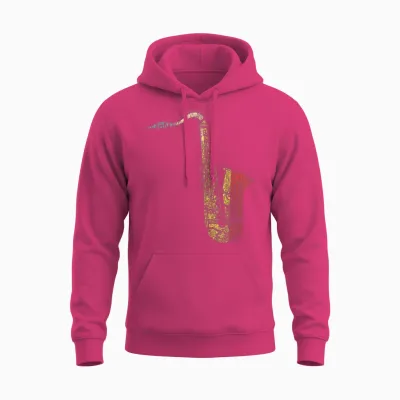 Saxophone Retro Vintage Unisex Hoodie - Heliconia