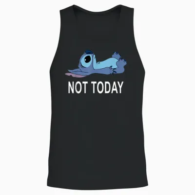 Disney Lilo & Stitch Not Today Stitch Unisex Tank Top - Black