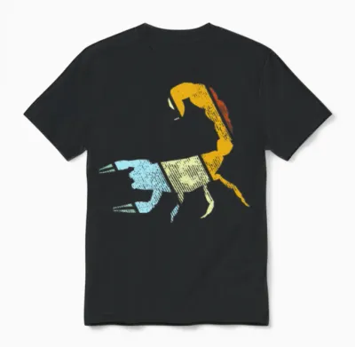 Scorpio Retro Unisex T-Shirt - Black