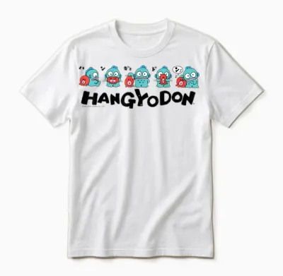 Sanrio Hangyodon and Friends Unisex T-Shirt - White
