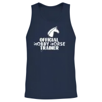 Hobbyhorse Hobby Horse Hobby Horsing Unisex Tank Top - Navy – 2