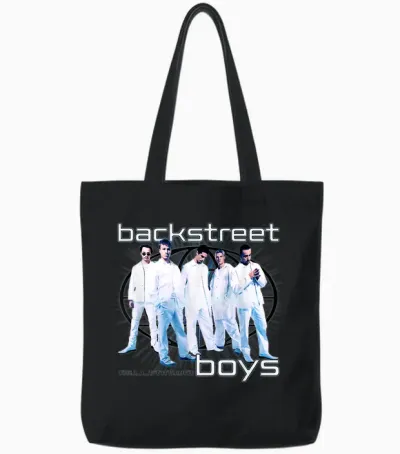 Backstreet Boys Millenium Globe Tote Bags - Black