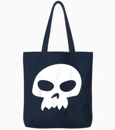 Disney Pixar Toy Story Sid Skull Graphic Tote Bags - Navy