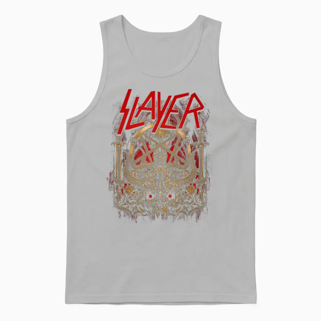 Slayer Demoniacal Opus Unisex Tank Top in Ash