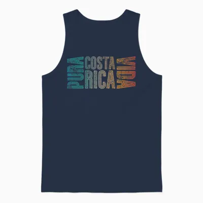 Pura Vida Costa Rica Unisex Tank Top - Navy