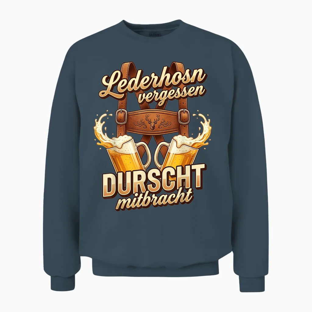 Passend Für Oktoberfest Shirt Herren Trachtenshirt Trachten Unisex Sweatshirt in Dark Heather