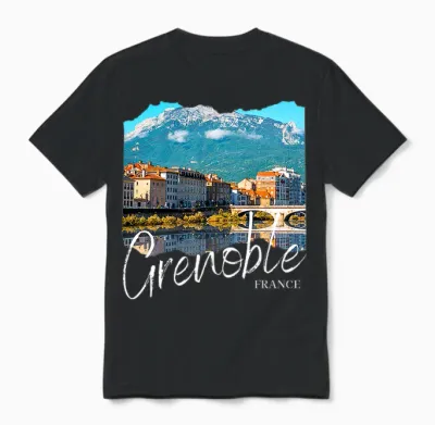 France Grenoble T-Shirt Haut De Gamme Unisex T-Shirt - Black