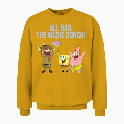 All Hail the Magic Conch! Unisex Sweatshirt - Gold
