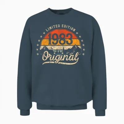 Limited Edition Original 1983 Vintage 43. Geburtstag Mann Unisex Sweatshirt - Dark Heather