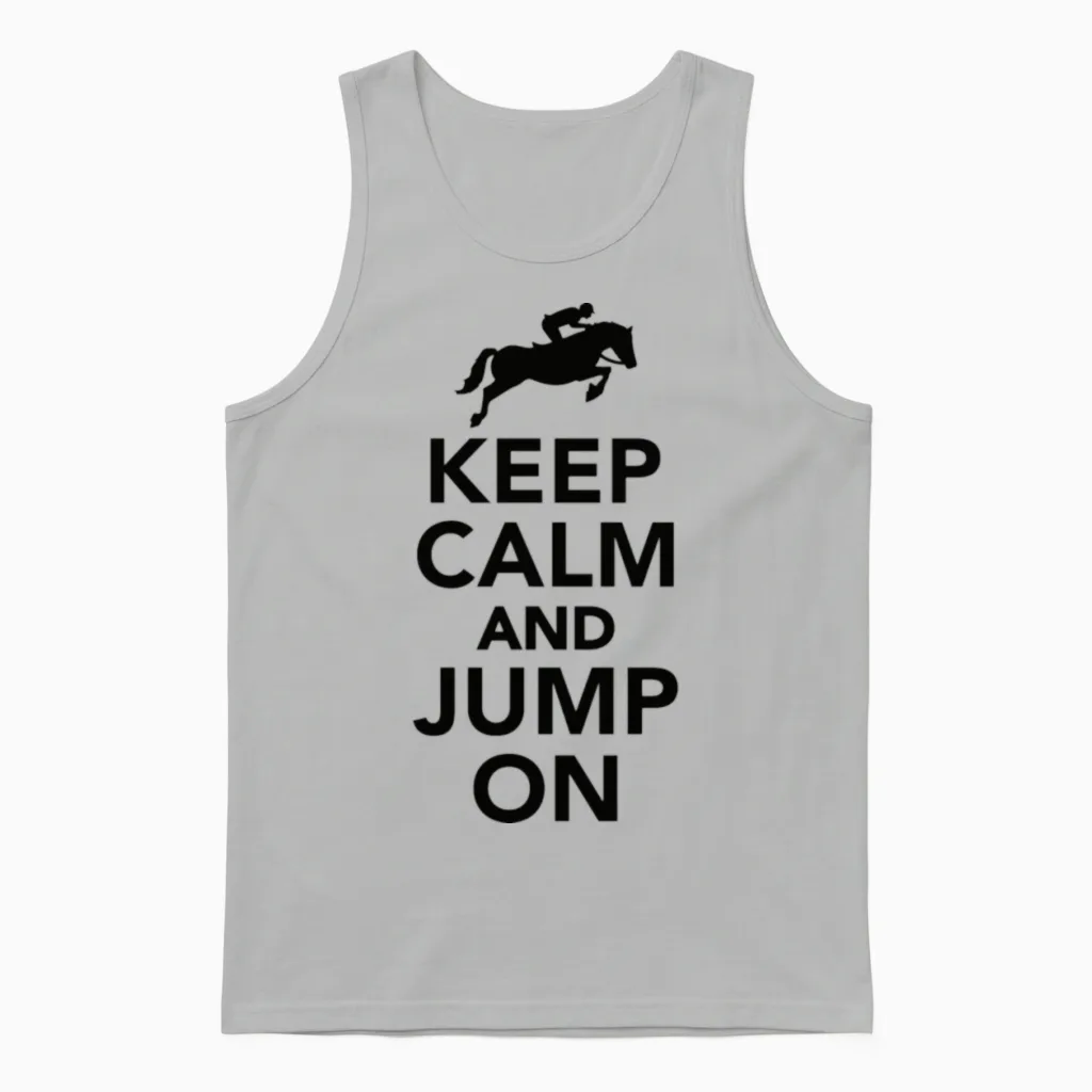 Horse Sayings Lovers Unisex Tank Top in Ash