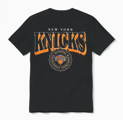 Nba - New York Knicks Blason Unisex T-Shirt - Black
