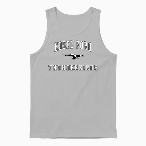 Edsel Ford High School Thunderbirds C1 Unisex Tank Top in Ash