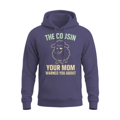 Funny Black Sheep Cousin Quirky Family Outcast Unisex Hoodie - Heather Sport Dark Navy