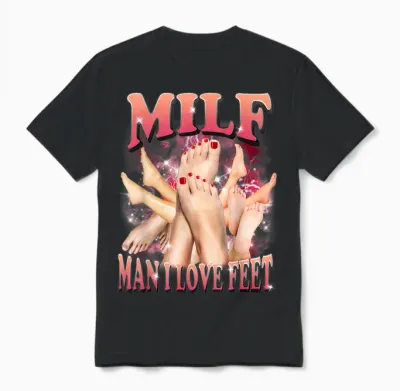 Homme Milf Drôle Que J'aime Les Pieds Unisex T-Shirt - Black