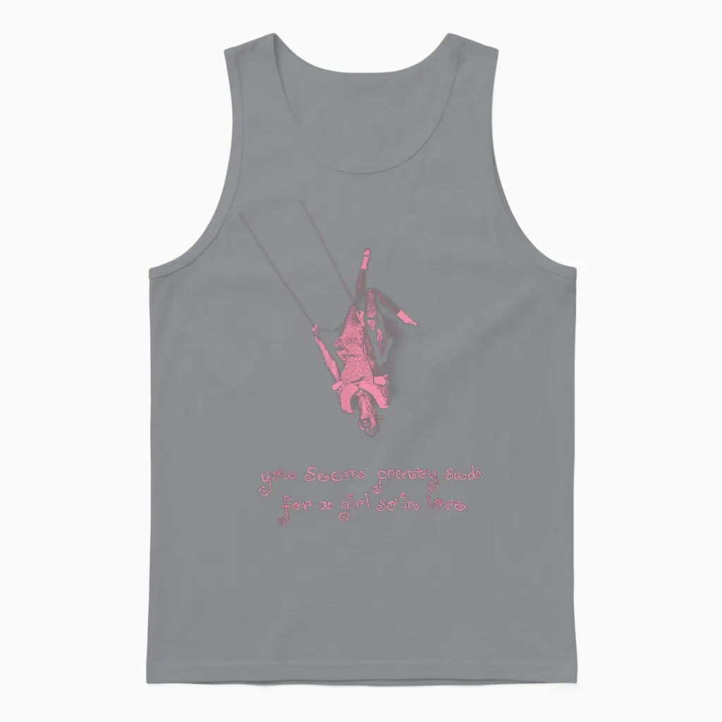 Offizielle Olivia Rodrigo Pink Swing Unisex Tank Top in Sport Grey