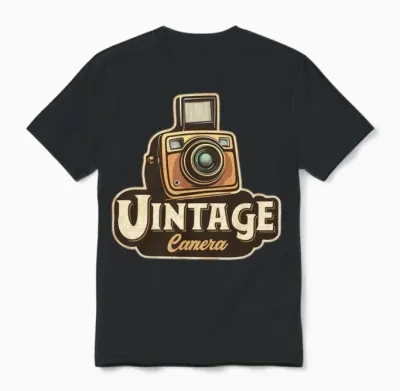 Vintage Retro Unisex T-Shirt - Black