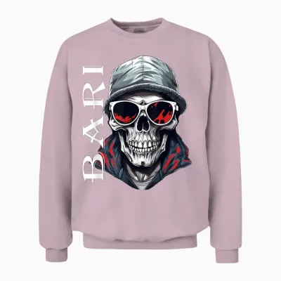 Bari T-Shirt Tradition Ultras Italy Bari Men's & Women's T-Shirt, Black Unisex Sweatshirt - Light Pink