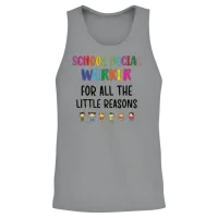 School Social Worker Gifts | Social Worker Month Unisex Tank Top - Sport Grey – 2