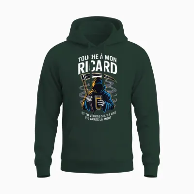 Ricard Lover – Humour Noir Aperitif French Unisex Hoodie - Forest
