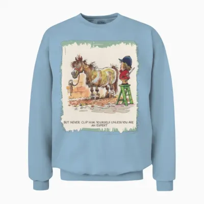 Thelwell Hairdresser Be a Expert Unisex Sweatshirt - Light Blue
