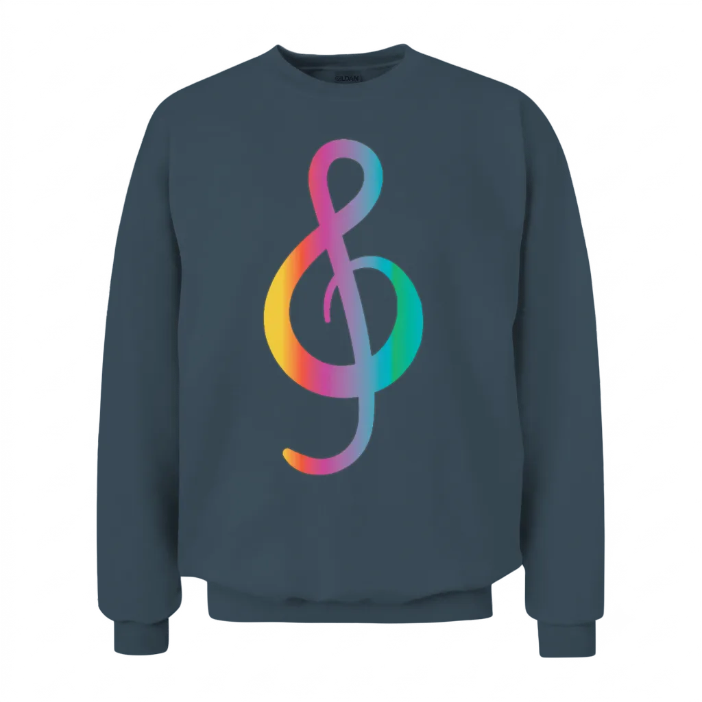 Music Note β Lovers Gift Unisex Sweatshirt - Dark Heather