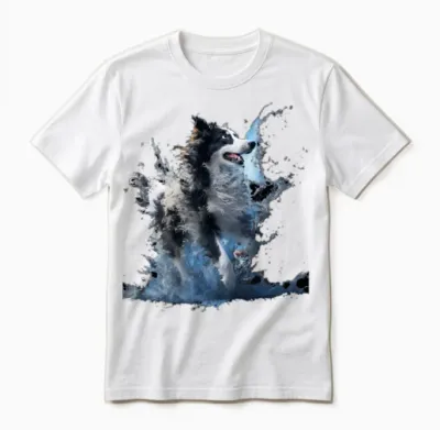Dog Dock Diving Dock Jumping Swimming Unisex T-Shirt - White