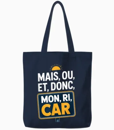 Funny Ricard Mon Ri Car Aperitif Tote Bags - Navy