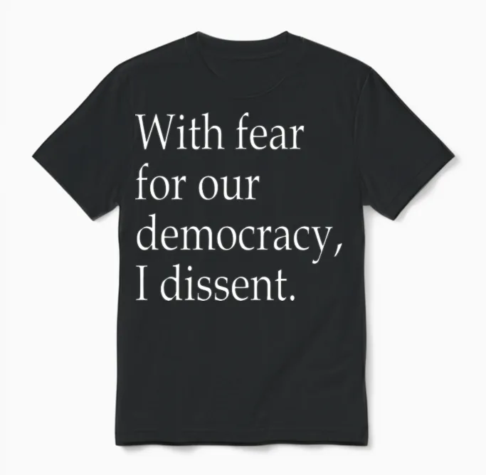I Dissent Unisex T-Shirt in Black