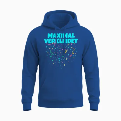 Meine Verkleidung Funny Costume Replacement Maximum Dressed T-Shirt, Black Unisex Hoodie - Royal