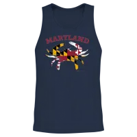 Maryland State Blue Crab Unisex Tank Top - Navy – 2