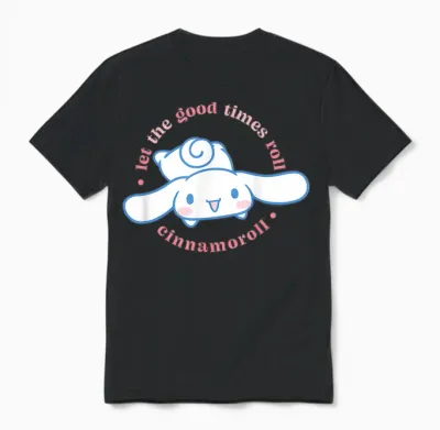Cinnamoroll Let the Good Times Roll Unisex T-Shirt - Black