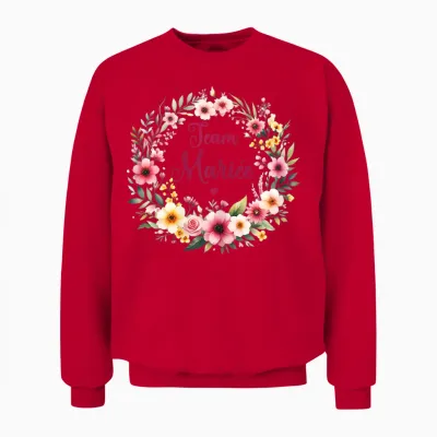 Evjf Team Bride Evjf Team Bridal Team Bride Evjf T-Shirt, White Unisex Sweatshirt - Red