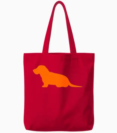 Dog 06 Tote Bags - Red