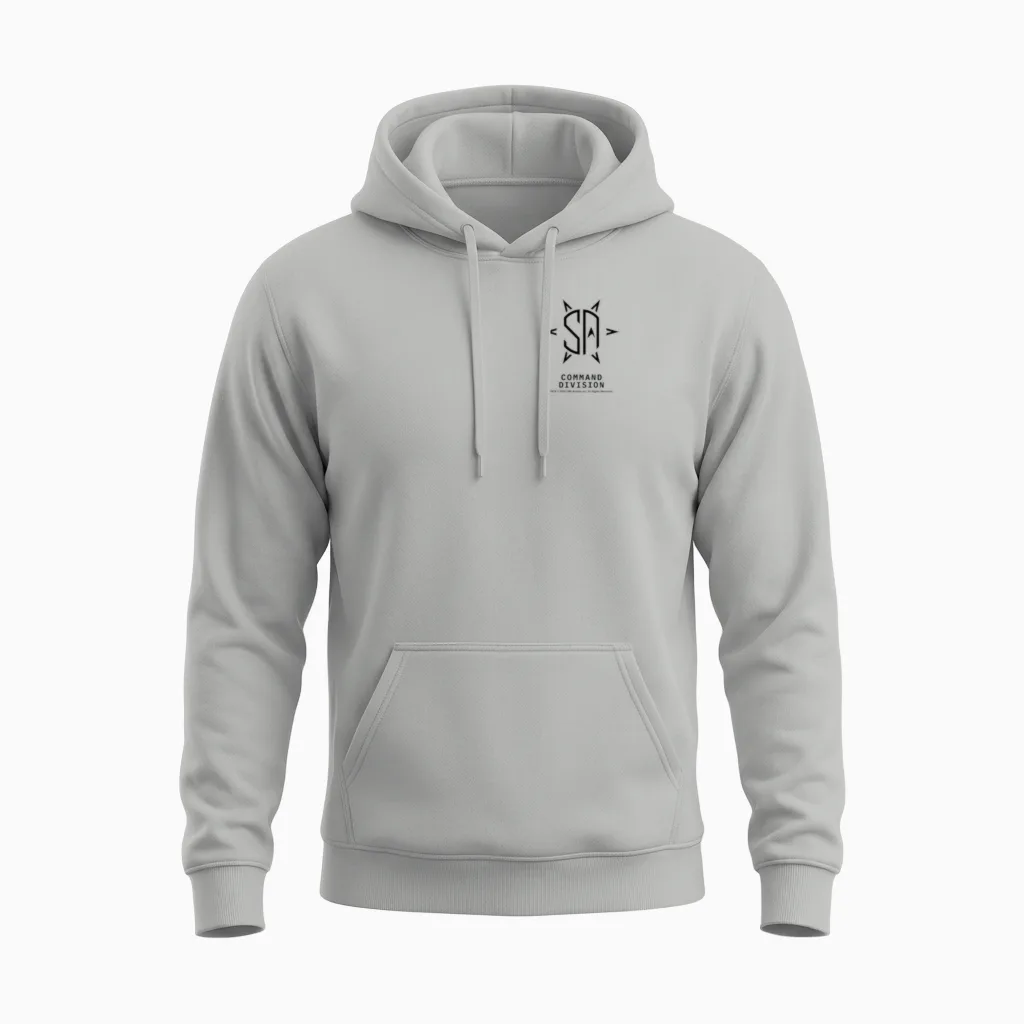Star Trek Starfleet Academy Command Division Pocket Logo Unisex Hoodie in Ash