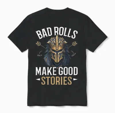 Rpg Gaming Role Playing D20 Tabletop Games Funny Rpg Gamer Unisex T-Shirt - Black