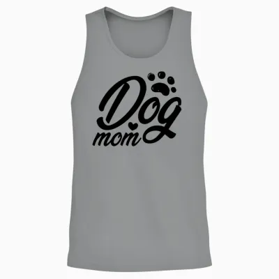Dog Mom Unisex Tank Top - Sport Grey