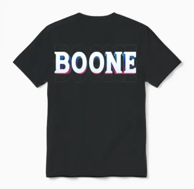 Retro - Boone Unisex T-Shirt - Black