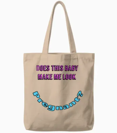 Funny Pregnancy Tote Bags - Natural