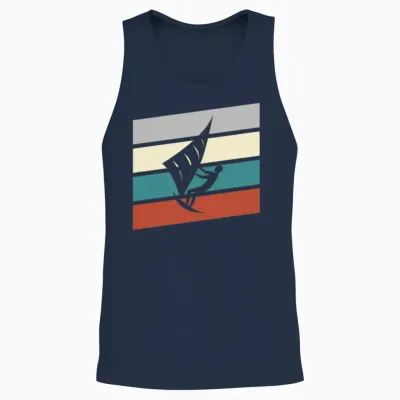Kite Retro Unisex Tank Top - Navy