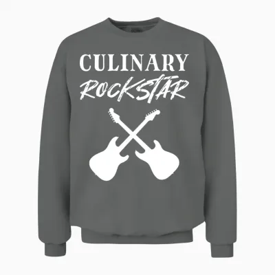 Culinary Rockstar Music Lover Gift Unisex Sweatshirt - Graphite Heather