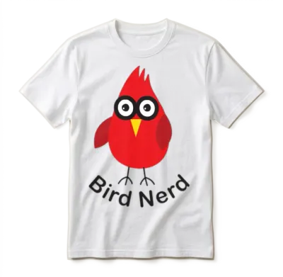 Bird Nerd Unisex T-Shirt - White